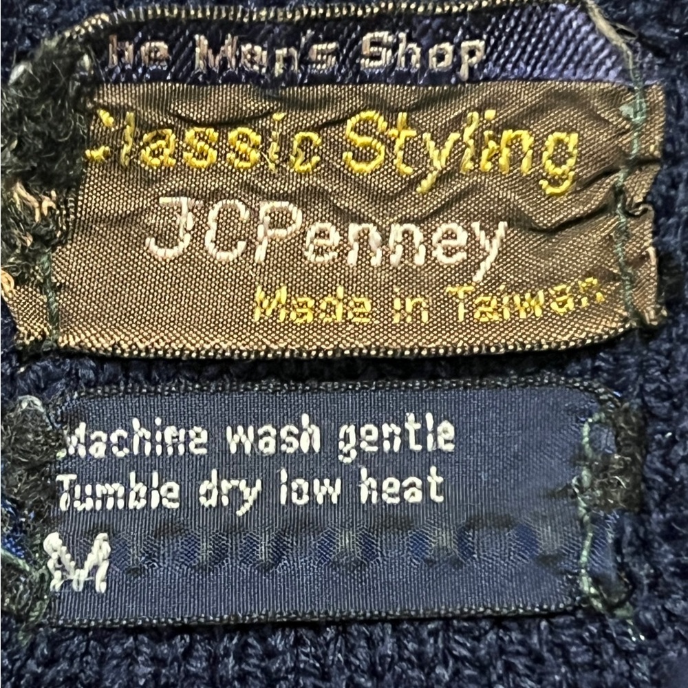 Vintage 80s JCPenny Sweater Mens Small - Picture 4 of 6